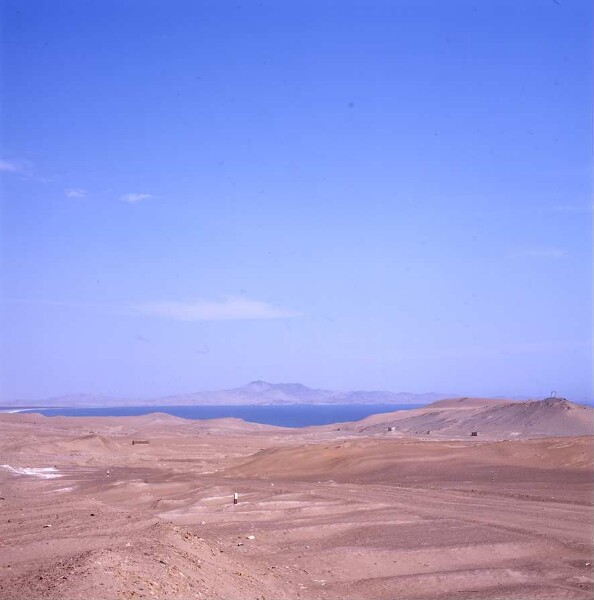 Dune landscape with offshore islands in the background