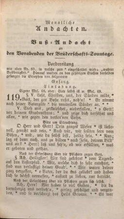 Monatliche Andachten.