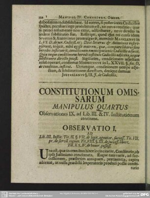 Manipulus Quartus