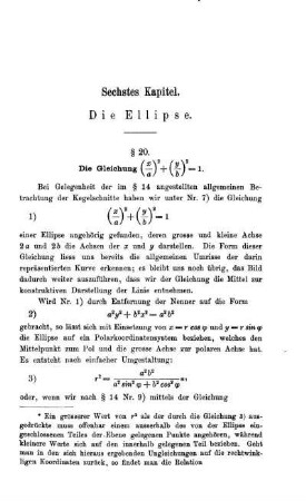 Sechstes Kapitel. Die Ellipse.