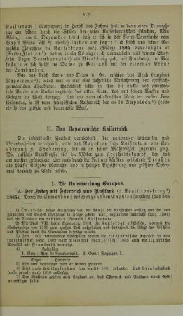 II. Das Napoleonische Kaiserreich
