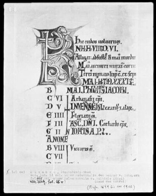 Liber matutinalis des Konrad von Scheyern — Initiale K, Folio 65verso