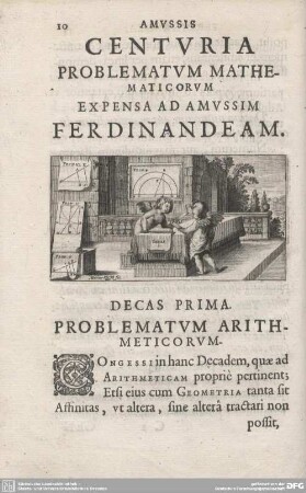 DECAS PRIMA. PROBLEMATUM ARITHMETICORUM.