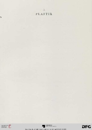 II. Plastik (Nr. 136-154)