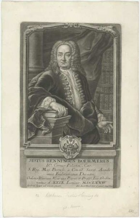 Bildnis des Justus Henningus Böhmerus