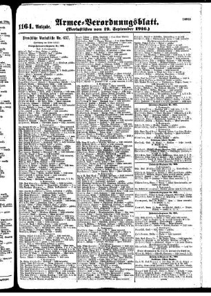 1164.Ausgabe. Dienstag, 19. September 1916