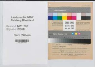 Entnazifizierung Wilhelm Stern, geb. 13.12.1904 (Postsekretaer)