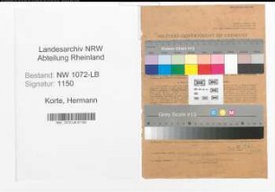 Entnazifizierung Hermann Korte , geb. 27.06.1906 (Arbeiter)