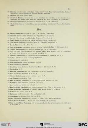 Zinn (Nr. 442-505)