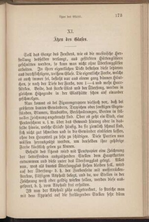 XI. Ätzen des Glases.