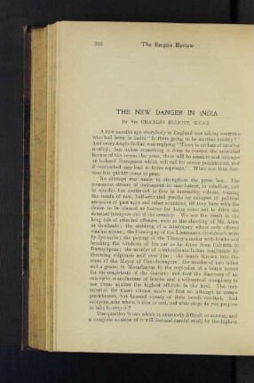 The New Danger in India