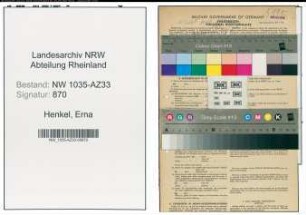 Entnazifizierung Erna Henkel , geb. 14.05.1922 (Kaufmaennische Angestellte)