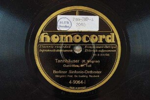 Tannhäuser : Ouvertüre; III. Teil / (R. Wagner)
