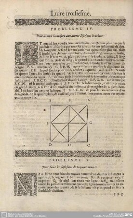 PROBLESME IV. Pour donner la mesure aux autres Sistesmes bouchees.