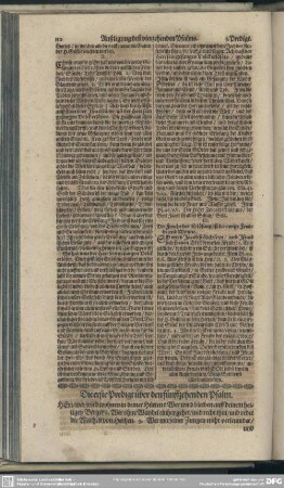 Die Predigten über den fünffzehenden Psalm
