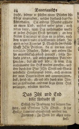 Das Zihl und End diser Andacht ist[...]