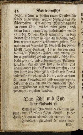 Das Zihl und End diser Andacht ist[...]