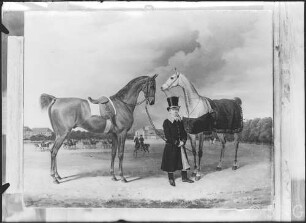 Krüger, Franz: Stalldiener mit zwei Pferden, 1832, GK I 77.