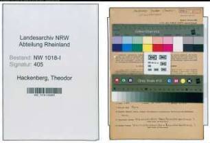 Entnazifizierung Theodor Hackenberg , geb. 24.03.1862 (Dentist)