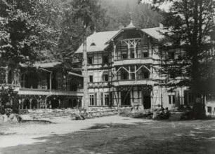 Ilsenburg. Hotel und Restaurant "Prinzess Ilse" (1871). Eingangsseite