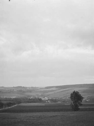 Cotta, Blick über Felder : Cotta. Blick von der Straße Cotta-Neuendorf auf Neuendorf und Krietzschwitz