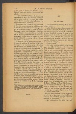 III - La batalla