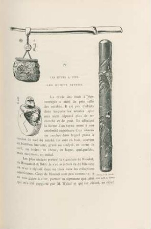 IV. Les étuis à pipe. Les objetsdivers