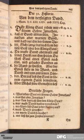 [31. bis 40. Historie.]