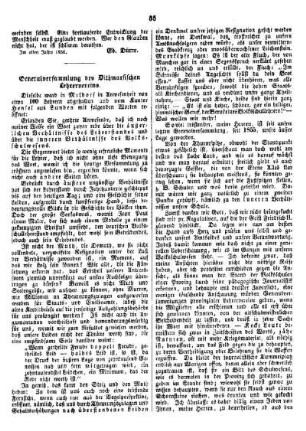 Generalversammlung des Dithmarsischen Lehrervereins