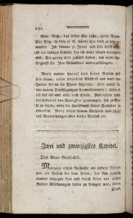 Zwei und zwanzigstes Kapitel. - Acht und zwanzigstes Kapitel.