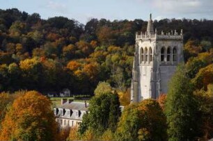 Frankreich. Haute Normandie. Eure. Le Bec Hellouin. Abbaye du Bec Hellouin