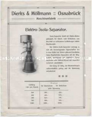 Elektro-Isola-Separator.