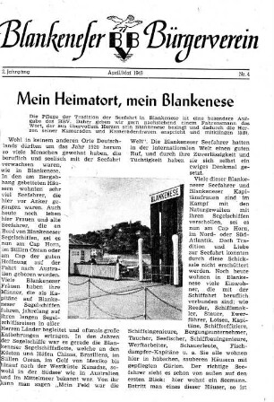 Mein Heimatort, mein Blankenese