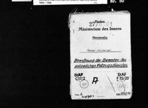 Bewaffnung der Beamten des polizeilichen Vollzugsdienstes