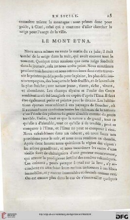 Le mont Etna