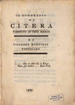 Il congresso di Citera