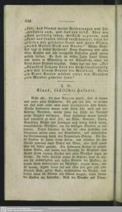 §. 41. Claus, sächsischer Hofnarr