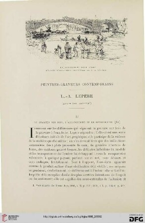 3. Pér. 40. 1908: L.-A. Lepère, 4 : peintres-graveurs contemporains