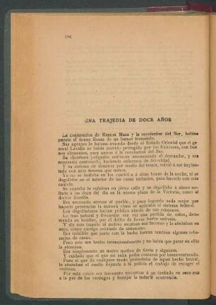Una trajedia de doce años