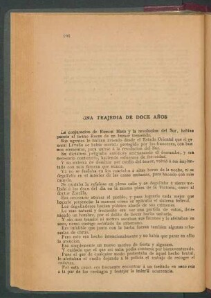 Una trajedia de doce años