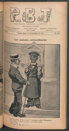 Las sesiones extraordinarias - [Caricatura]