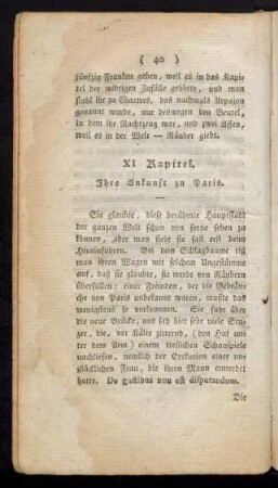 XI Kapitel. - XX Kapitel.