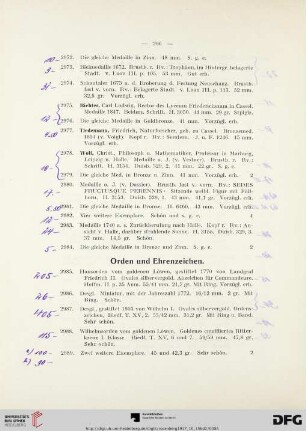Orden und Ehrenzeichen (Nr. 2985-3020)