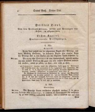 Erstes Kapitel. Vorbereitende Verfügungen