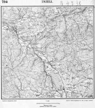 794 Inzell [Topographische Karte von Bayern 1:25.000 (Positionsblätter)]