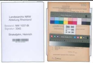 Entnazifizierung Heinrich Strakeljahn , geb. 24.12.1901 (Lehrer)