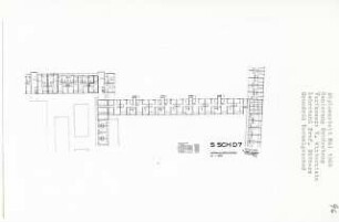 Sanierung Schöneberg, Berlin-Schöneberg (Diplomarbeit bei Kurt Dübbers): Grundriss Normalgeschoss 1:200