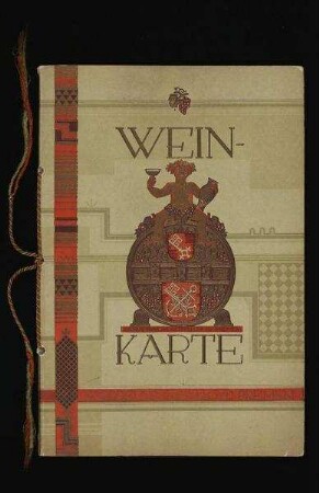 Weinkarte des Dampfer "Bremen" von [1928]