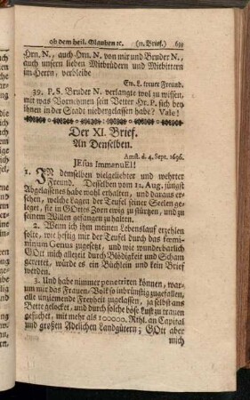 Der XI. Brief. - Der XX. Brief.