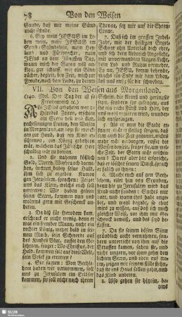VII. Von den Weisen aus Morgenland